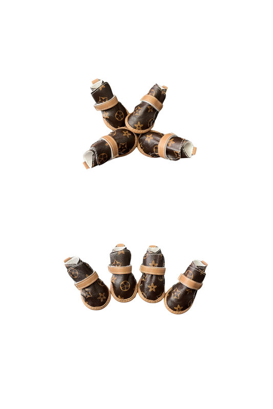Pet Shoes - Brown